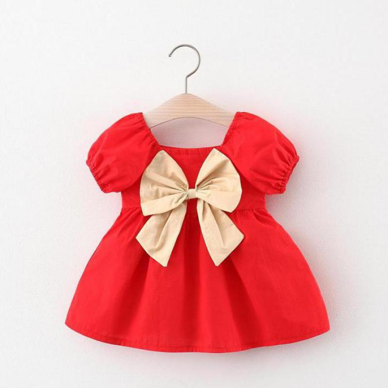 Girl's Dresses Girls Dress Summer Princess Baby Clothes Cotton Children's With Bow Short Sleeve Blue Clothing 0-4y Kid OutfitsGirl's, Red
Girl's Dresses Girls Dress Summer Princess Baby Clothes Cotton Children's With Bow Short Sleeve Blue Clothing 0-4y Kid OutfitsGirl's, Red