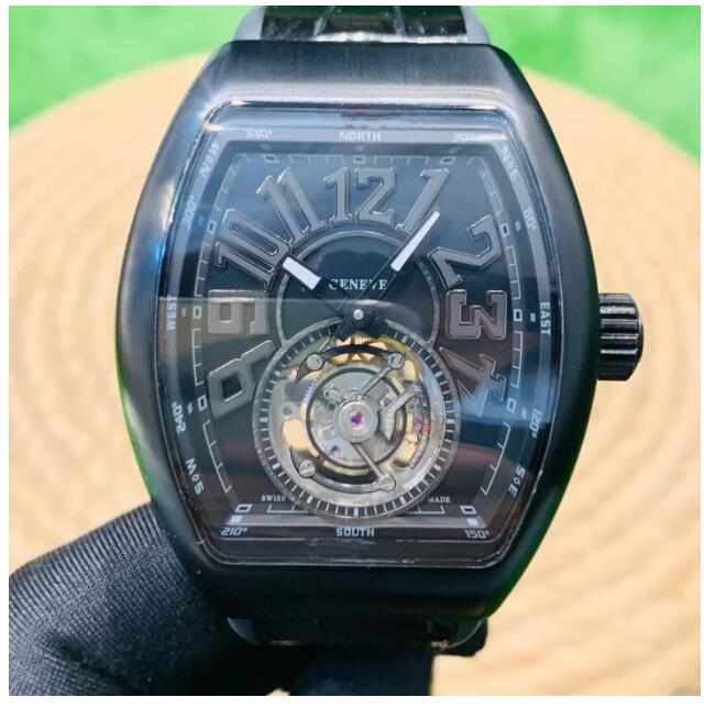 Men's Watch FM V45 Tourbillon FM2001-02 manual automatic mechanical movement exclusive balance wheel rotation with second hand reading bucket case watches, Brown
Men's Watch FM V45 Tourbillon FM2001-02 manual automatic mechanical movement exclusive balance wheel rotation with second hand reading bucket case watches, Brown