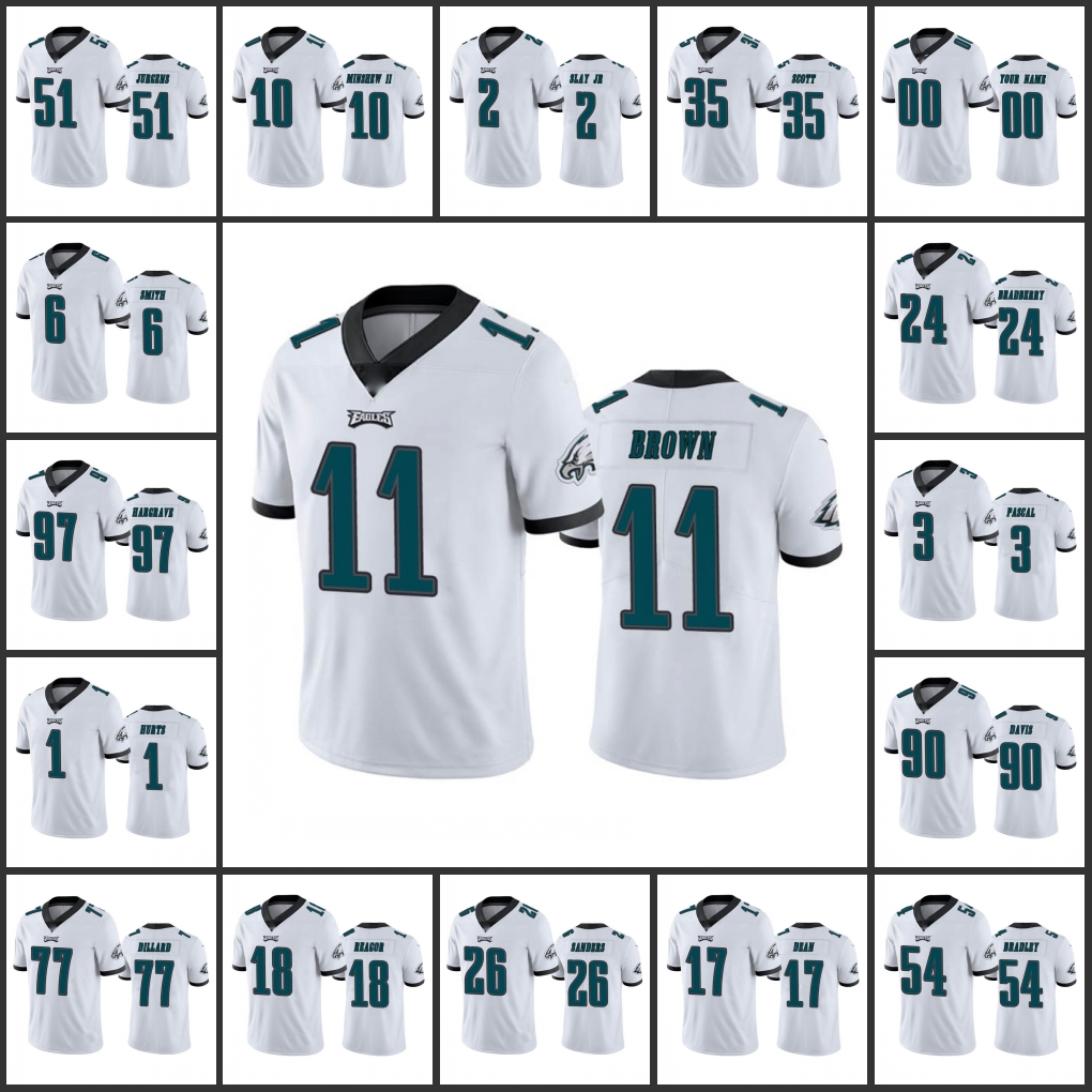 Jersey Philadelphia''Eagles''Men #1 Jalen Hurts 6 DeVonta Smith 18 Jalen Reagor 26 Miles Sanders''NFL''Women Youth Custom White Vapor Limited
Jersey Philadelphia''Eagles''Men #1 Jalen Hurts 6 DeVonta Smith 18 Jalen Reagor 26 Miles Sanders''NFL''Women Youth Custom White Vapor Limited