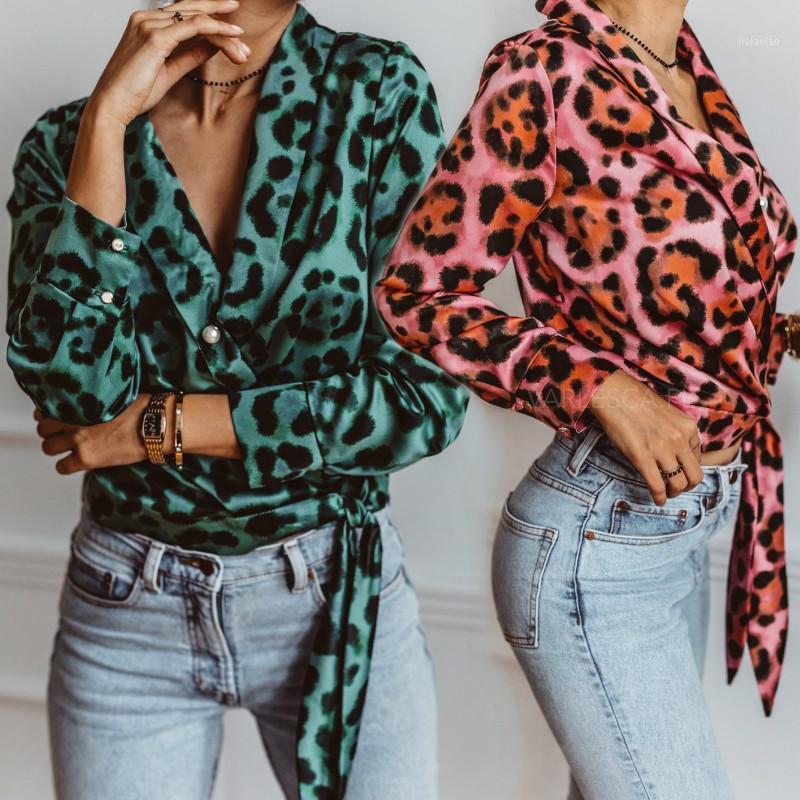 Women' Blouses & Shirts 2022 Fashion Leopard Print V-Neck Blouse Office Lady Suits Long Sleeve Casual Short Tops And Female Clothes, Green
Women' Blouses & Shirts 2022 Fashion Leopard Print V-Neck Blouse Office Lady Suits Long Sleeve Casual Short Tops And Female Clothes, Green