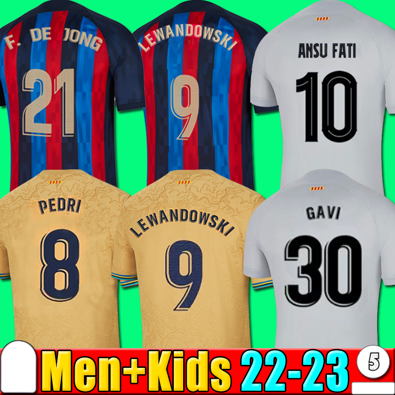 Camisetas de football LEWANDOWSKI SOCCER JERSEY MEMPHIS PEDRI BARCELONAS RAPHINHA FERRAN 22 23 ANSU FATI 2022 2023 F. DE JONG DEST kit shirt men kids sets uniform, P15 22 23 away kids
Camisetas de football LEWANDOWSKI SOCCER JERSEY MEMPHIS PEDRI BARCELONAS RAPHINHA FERRAN 22 23 ANSU FATI 2022 2023 F. DE JONG DEST kit shirt men kids sets uniform, P15 22 23 away kids
