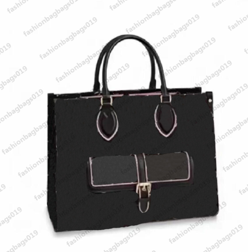 FALL FOR YOU Onthego Medium MM 34cm bags MAXI MULTI POCHETTE Shoulder Totes Women Designer Ladies Shopper Tote Cross body Handbag Monograms Purse Flap pocket M46154, No bag;for balance fees