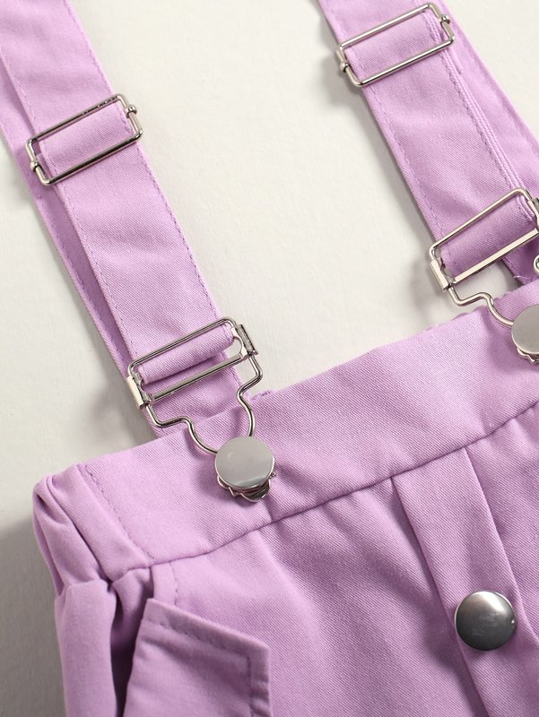 Toddler Girls Schiffy Panel Tee & Pinafore Shorts SHE