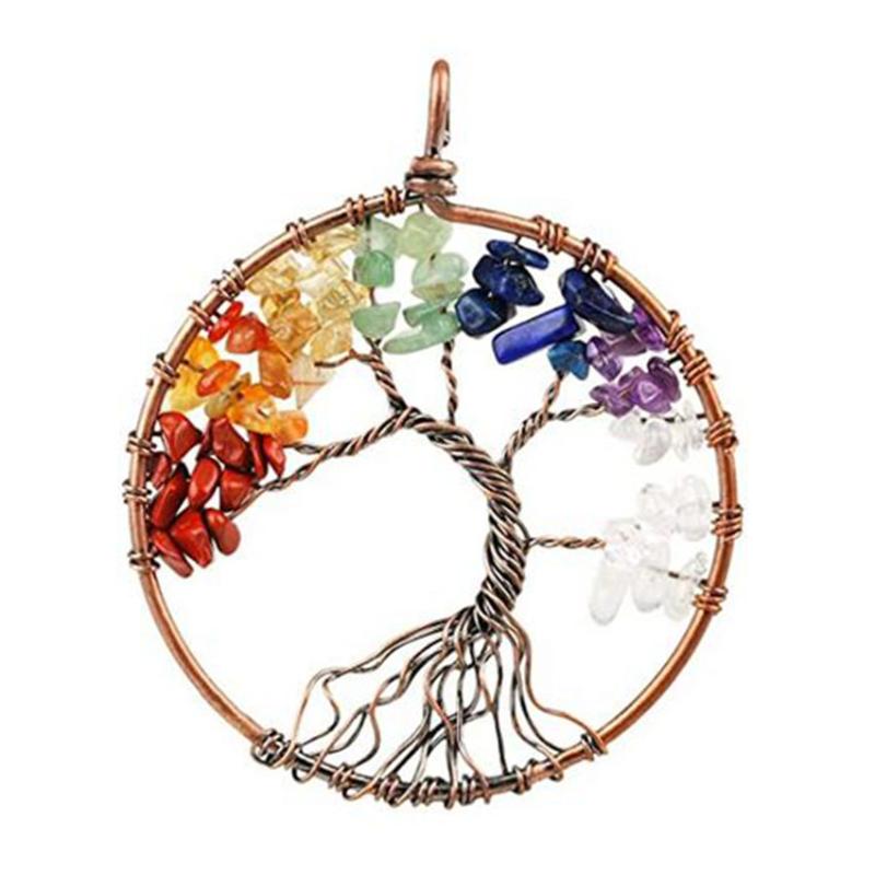 Pendant Necklaces KFT Handmade Wire Wrapped Natural Healing Crystal Quartz Stone Pendants Tree Of Life Reiki Chakra Pointed Necklace
Pendant Necklaces KFT Handmade Wire Wrapped Natural Healing Crystal Quartz Stone Pendants Tree Of Life Reiki Chakra Pointed Necklace