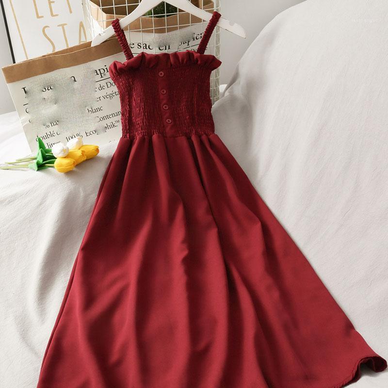 Casual Dresses 2022 Summer Women' Clothing Dress Retro Korean Version Of The Sweet Wild Color Ruffled Pleated Tube Top Long Strap, Black
Casual Dresses 2022 Summer Women' Clothing Dress Retro Korean Version Of The Sweet Wild Color Ruffled Pleated Tube Top Long Strap, Black