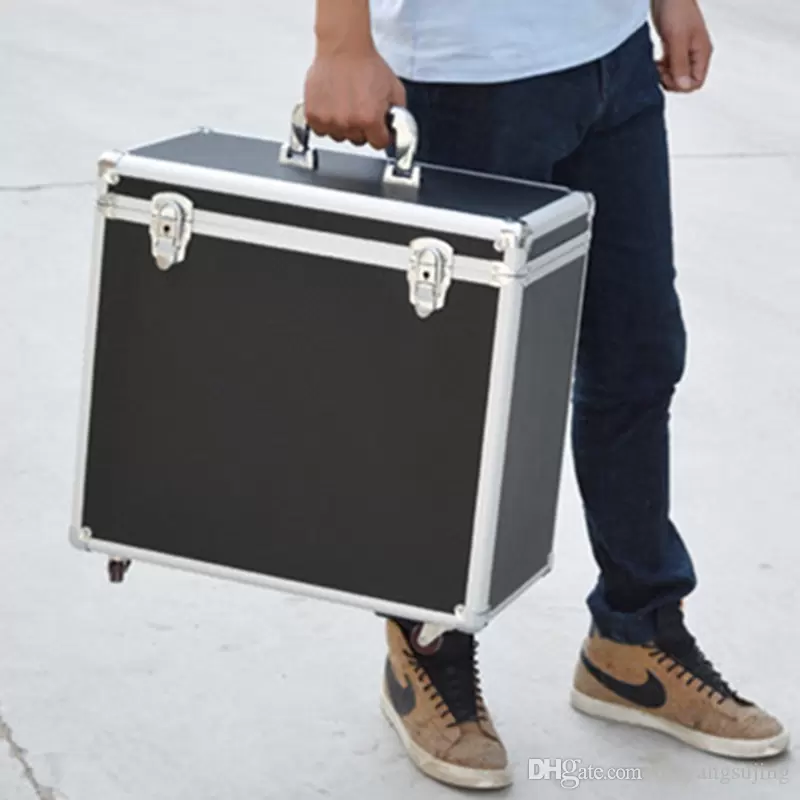 Multifunctional Baggage aluminum frame trolley case red wine glass Toolbox storage box universal travel suitcase bag 4 wheel luggage bags