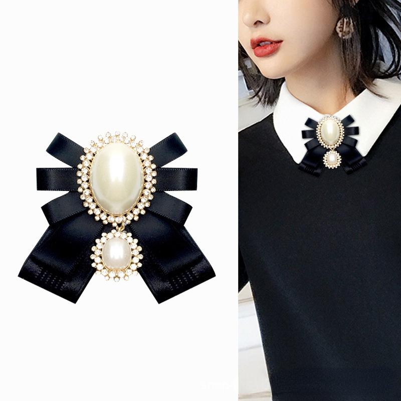 Bow Ties The Manufacturer Directly Sells Korean Pearl Fabric Brooch Tie Women's Ribbon Shirt And Clothing AccessoriesBow
Bow Ties The Manufacturer Directly Sells Korean Pearl Fabric Brooch Tie Women's Ribbon Shirt And Clothing AccessoriesBow