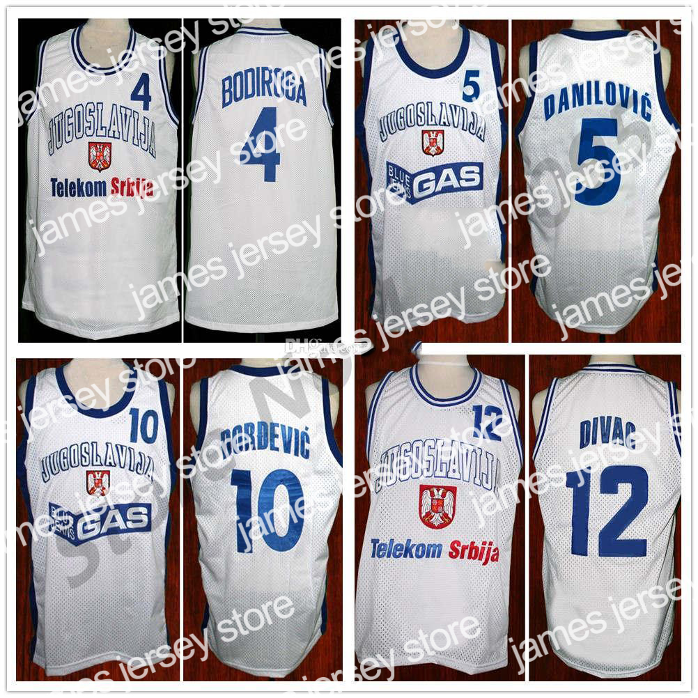 New 4 Dejan Bodiroga Basketball Jerseys 5 Predrag Sasha Danilovic 10 Aleksandar Djordjevic retro12 Vlade Divac Jugoslavija Yugoslavia Retro Mens, As show
New 4 Dejan Bodiroga Basketball Jerseys 5 Predrag Sasha Danilovic 10 Aleksandar Djordjevic retro12 Vlade Divac Jugoslavija Yugoslavia Retro Mens, As show