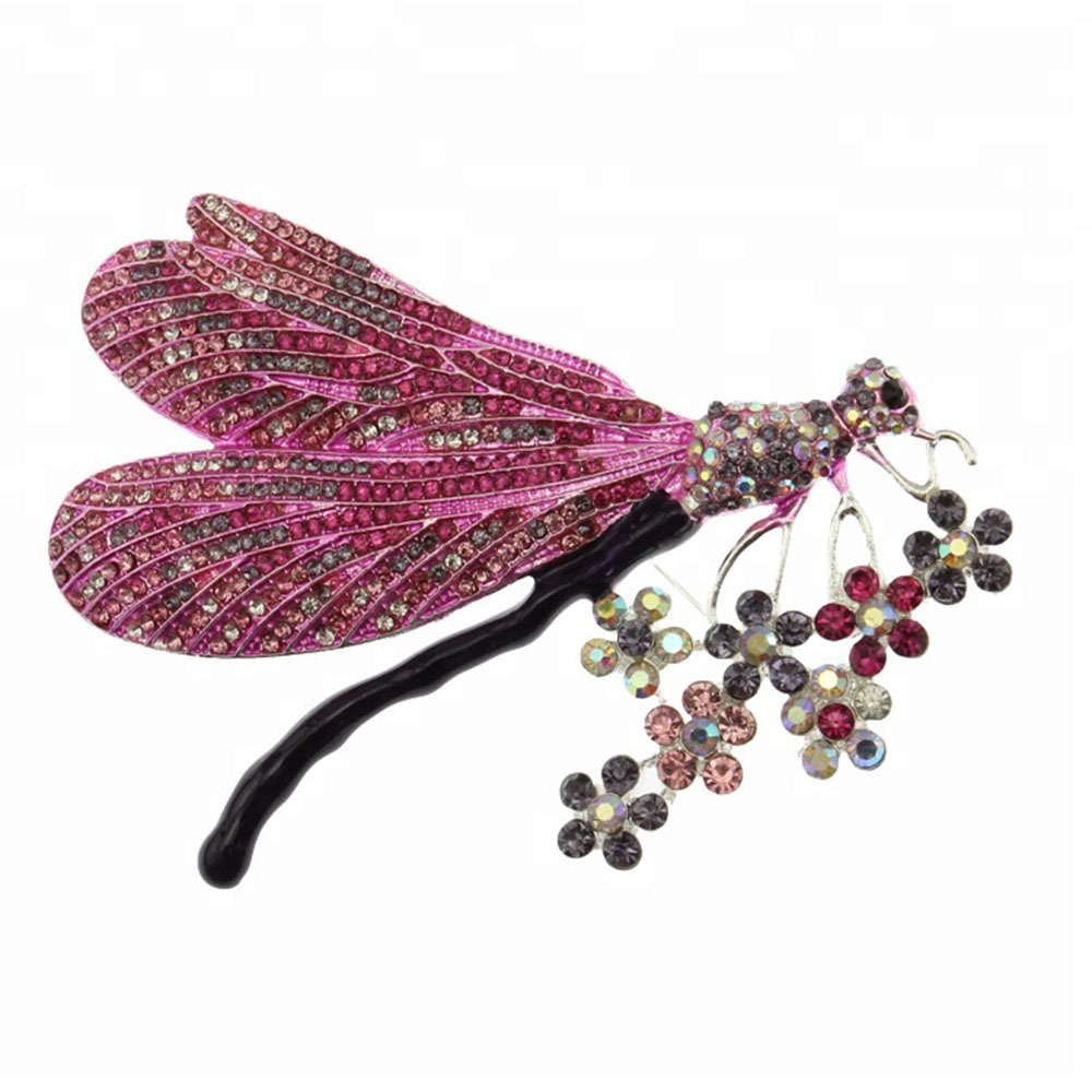 4.3 Inch Insect Dragonfly Flower Brooches For Women Blue/Purple Animal Crystal Rhinestone Pin Brooch
4.3 Inch Insect Dragonfly Flower Brooches For Women Blue/Purple Animal Crystal Rhinestone Pin Brooch
