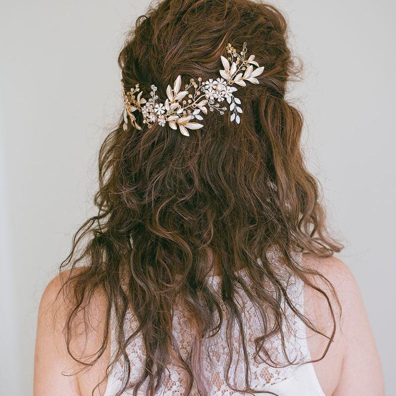 Hair Clips & Barrettes Leaf Wedding Headband For Women With Ribbon Vines Bridal Pieces Bride Jewelry Accessories AIC88Hair
Hair Clips & Barrettes Leaf Wedding Headband For Women With Ribbon Vines Bridal Pieces Bride Jewelry Accessories AIC88Hair
