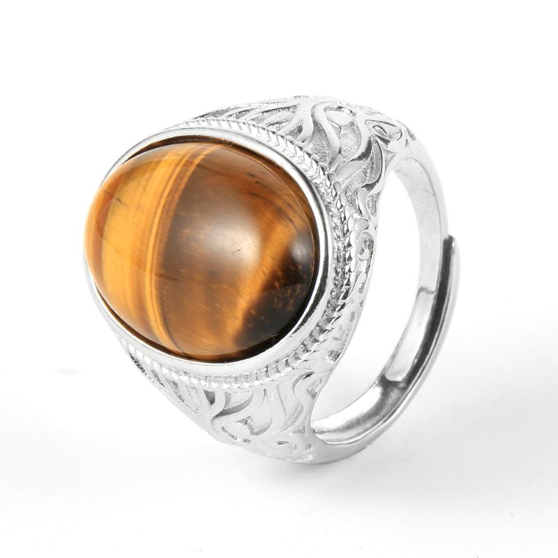 Wedding Rings Women Men Natural Gem Stone Tiger Eye Turquoises Ring Blue Agates Opal Silver Plated Open Resizable Finger JewelryWedding
Wedding Rings Women Men Natural Gem Stone Tiger Eye Turquoises Ring Blue Agates Opal Silver Plated Open Resizable Finger JewelryWedding