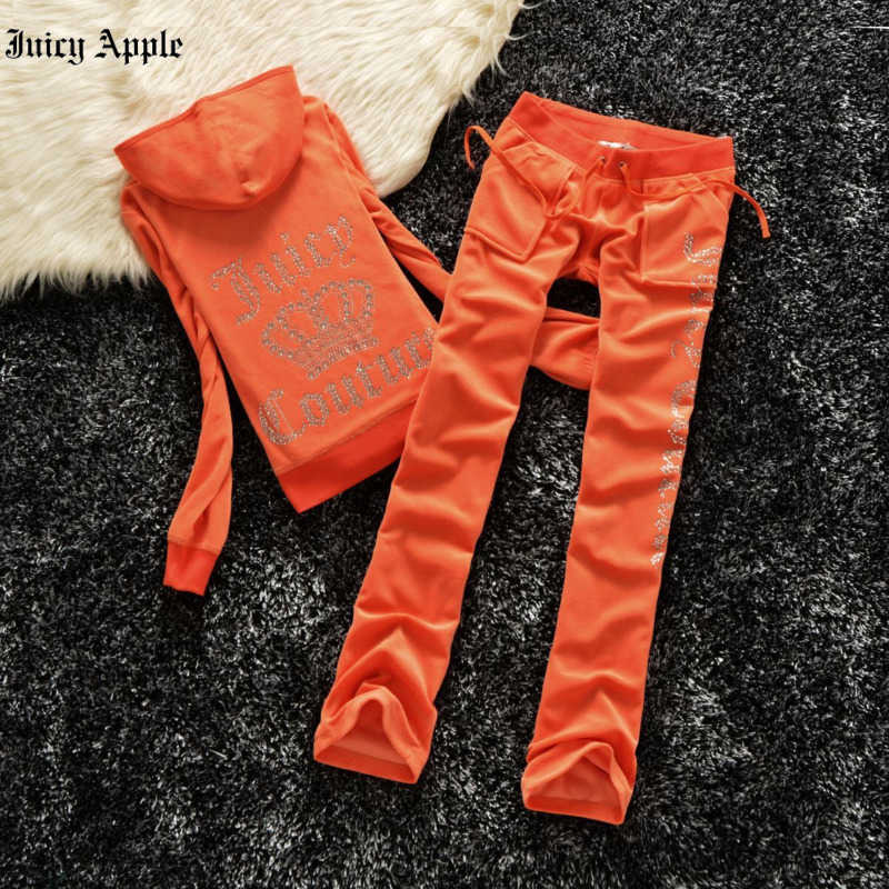 Velour Tracksuit Set for Women Lightweight Hoodie and Pants - Comfortable Loungewear C260312