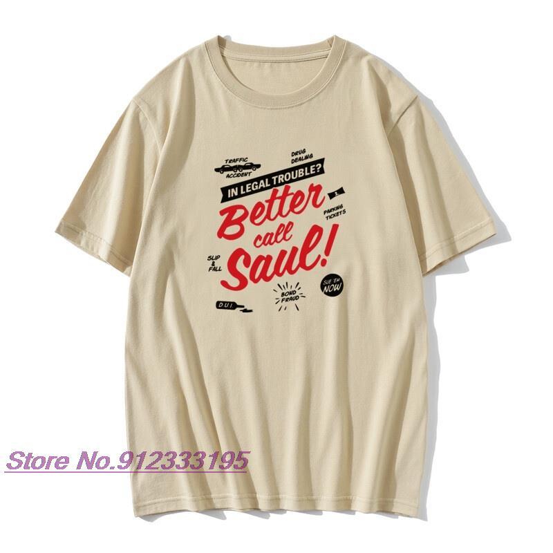 Men's T-Shirts Men Tops T Shirt Better Call Saul Cotton Tee Camisas Goodman Drama Legal Tv Series Shirts Happy Year ClothingMen's, White
Men's T-Shirts Men Tops T Shirt Better Call Saul Cotton Tee Camisas Goodman Drama Legal Tv Series Shirts Happy Year ClothingMen's, White