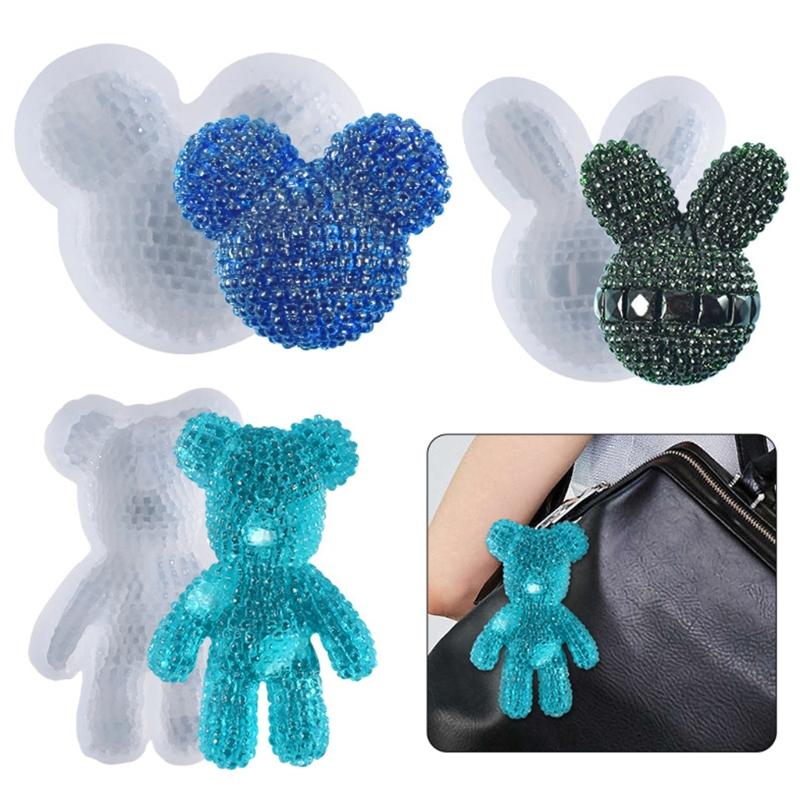 Craft Tools Shiny Glossy Silicone Resin Molds Diamond Bear Keychain Mold DIY Pendant Jewelry Epoxy Crafting MoldsCraft CraftCraft
Craft Tools Shiny Glossy Silicone Resin Molds Diamond Bear Keychain Mold DIY Pendant Jewelry Epoxy Crafting MoldsCraft CraftCraft