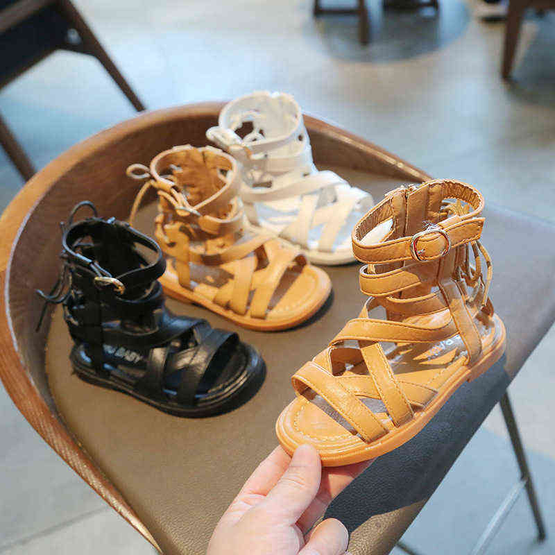 Girls Sandals Shoes Summer Children's Baby Fashion Boots Sandals Little Girl Princess High Tube Open Toe Flat Shoes G220418, Black
Girls Sandals Shoes Summer Children's Baby Fashion Boots Sandals Little Girl Princess High Tube Open Toe Flat Shoes G220418, Black