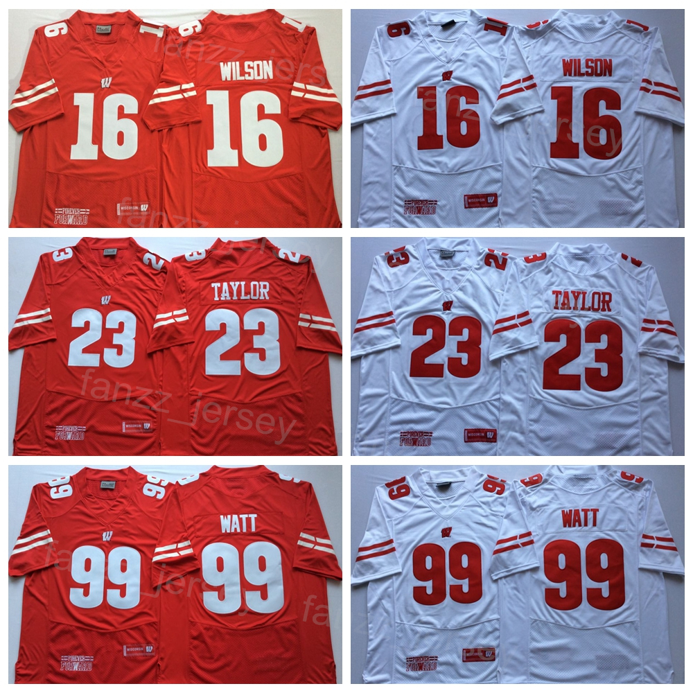 NCAA College Football University 16 Russell Wilson Jersey 99 JJ Watt 23 Jonathan Taylor All Stitched Team Red White For Sport Fans Breathable Top Quality On Sale
NCAA College Football University 16 Russell Wilson Jersey 99 JJ Watt 23 Jonathan Taylor All Stitched Team Red White For Sport Fans Breathable Top Quality On Sale