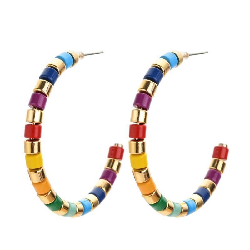 Hoop & Huggie Fashion Luxury Boho Big Circle Women Ladies Earrings Exaggerated Ear Earring Rainbow Jewelry Bijoux Enamel
Hoop & Huggie Fashion Luxury Boho Big Circle Women Ladies Earrings Exaggerated Ear Earring Rainbow Jewelry Bijoux Enamel