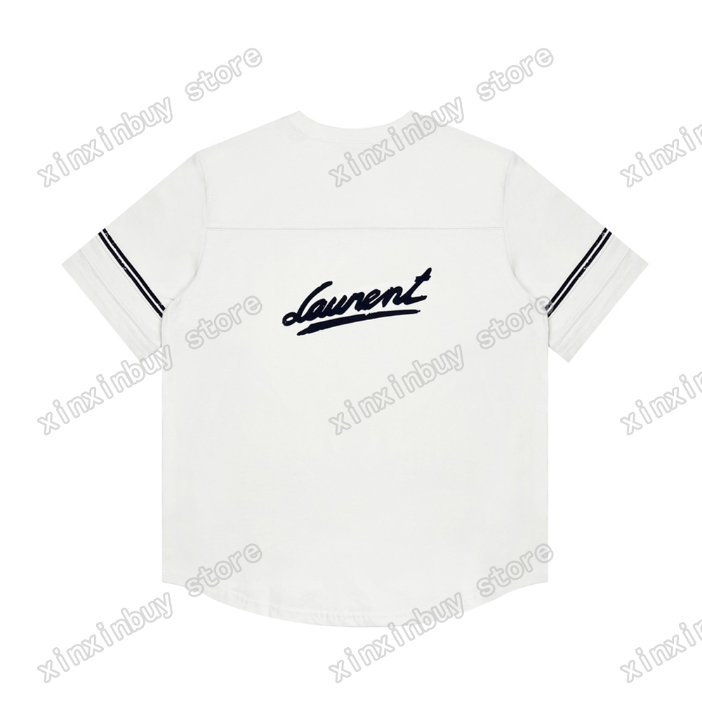 22ss Men Women Designers t shirt Flock letter print short sleeve Man Lapel Streetwear black white xinxinbuy M-XL, 01
22ss Men Women Designers t shirt Flock letter print short sleeve Man Lapel Streetwear black white xinxinbuy M-XL, 01