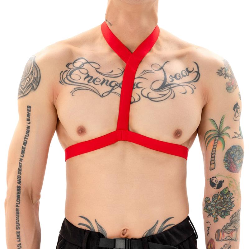 Bras Sets Elastic Harness Belt Halter Neck Body Chest For Mens Strap Rave Club Dance Performance Costume Lingerie Cosplay ClubwearBras, Black
Bras Sets Elastic Harness Belt Halter Neck Body Chest For Mens Strap Rave Club Dance Performance Costume Lingerie Cosplay ClubwearBras, Black