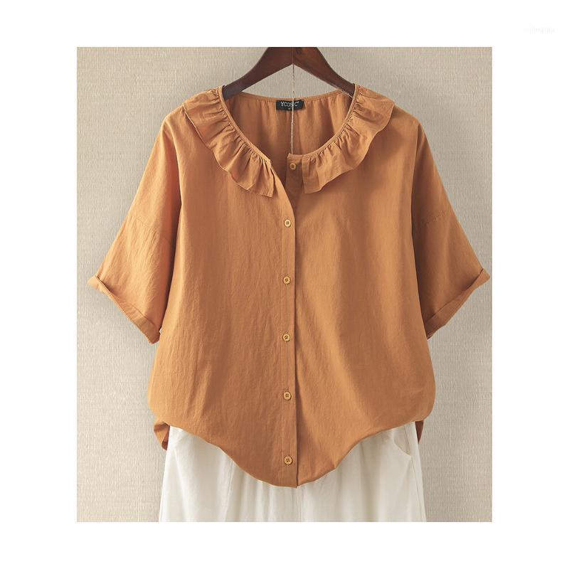 Womens Lightweight Summer Casual Short Sleeve Blouses Comfort Round Neck Tunics Loose Button Down Solid Color Linen Shirts Women's &, Green
Womens Lightweight Summer Casual Short Sleeve Blouses Comfort Round Neck Tunics Loose Button Down Solid Color Linen Shirts Women's &, Green
