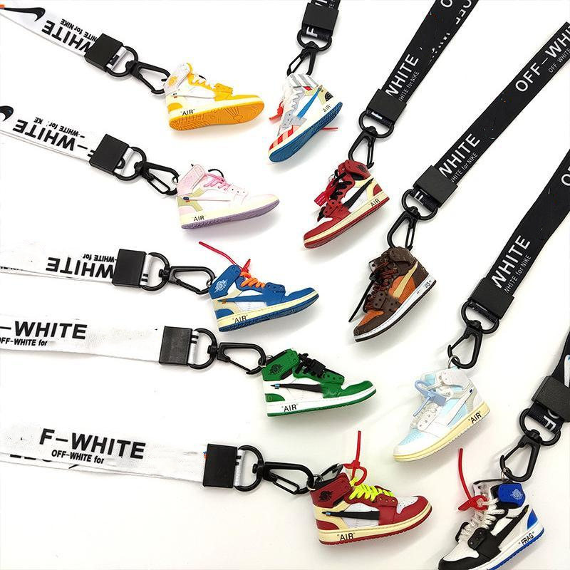 Brand Long Strap Keychain Stereoscopic Basketball Shoes Keychains Mini 3D Sneakers White Black Belt Keyring Bag Pendant
Brand Long Strap Keychain Stereoscopic Basketball Shoes Keychains Mini 3D Sneakers White Black Belt Keyring Bag Pendant