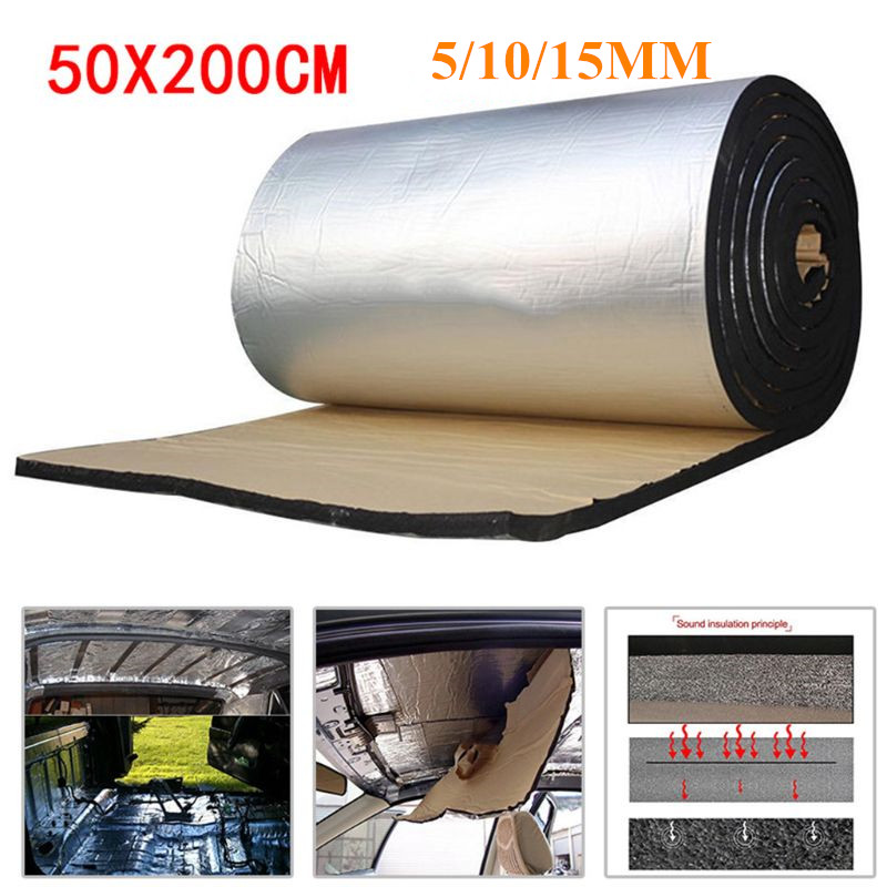 50x200cm 5/10/15mm Car Sound Deadener Mat Noise Bonnet Insulation Deadening for Hood Engine Sticker
50x200cm 5/10/15mm Car Sound Deadener Mat Noise Bonnet Insulation Deadening for Hood Engine Sticker