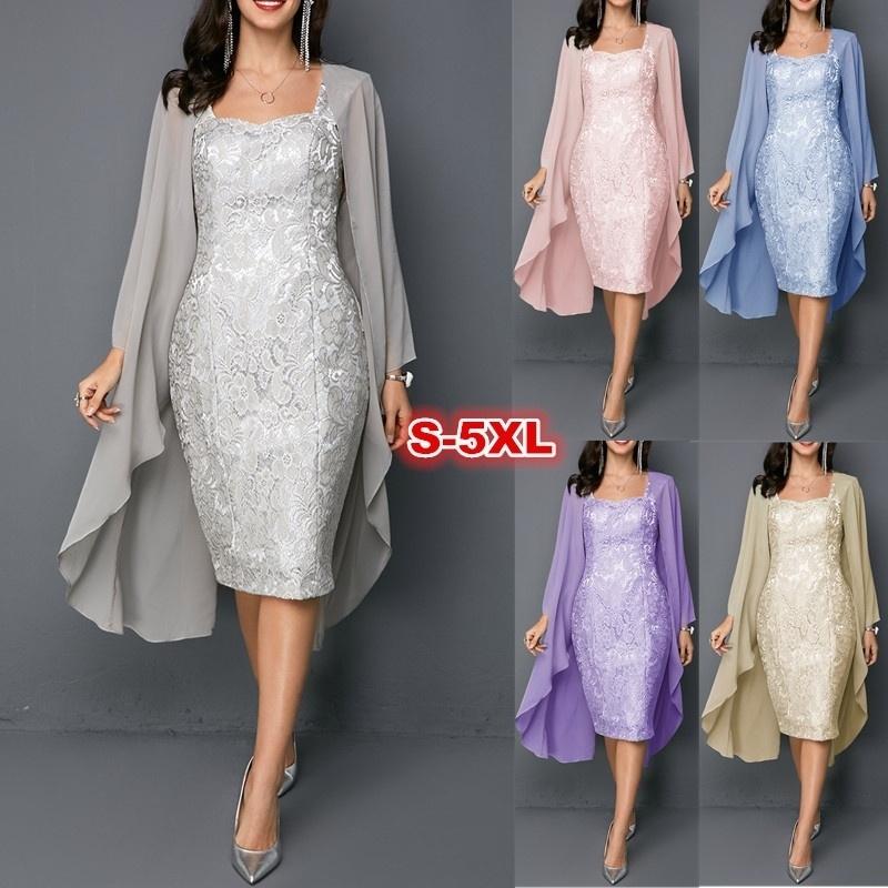 Casual Dresses Mother Of The Bride Gray 2 Pieces Lace Chiffon Sliver Jacket Elegant Wedding Evening Party Prom Dress Guest Gowns 2022Casual, Beige
Casual Dresses Mother Of The Bride Gray 2 Pieces Lace Chiffon Sliver Jacket Elegant Wedding Evening Party Prom Dress Guest Gowns 2022Casual, Beige