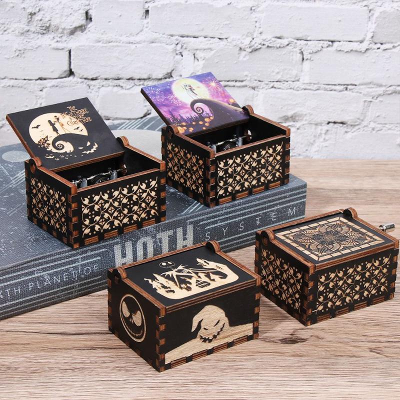 Decorative Objects & Figurines Classical Wooden Music Box Hand Crank Antique Musical Boxes Halloween Nightmare Before ChristmasDecorative
Decorative Objects & Figurines Classical Wooden Music Box Hand Crank Antique Musical Boxes Halloween Nightmare Before ChristmasDecorative