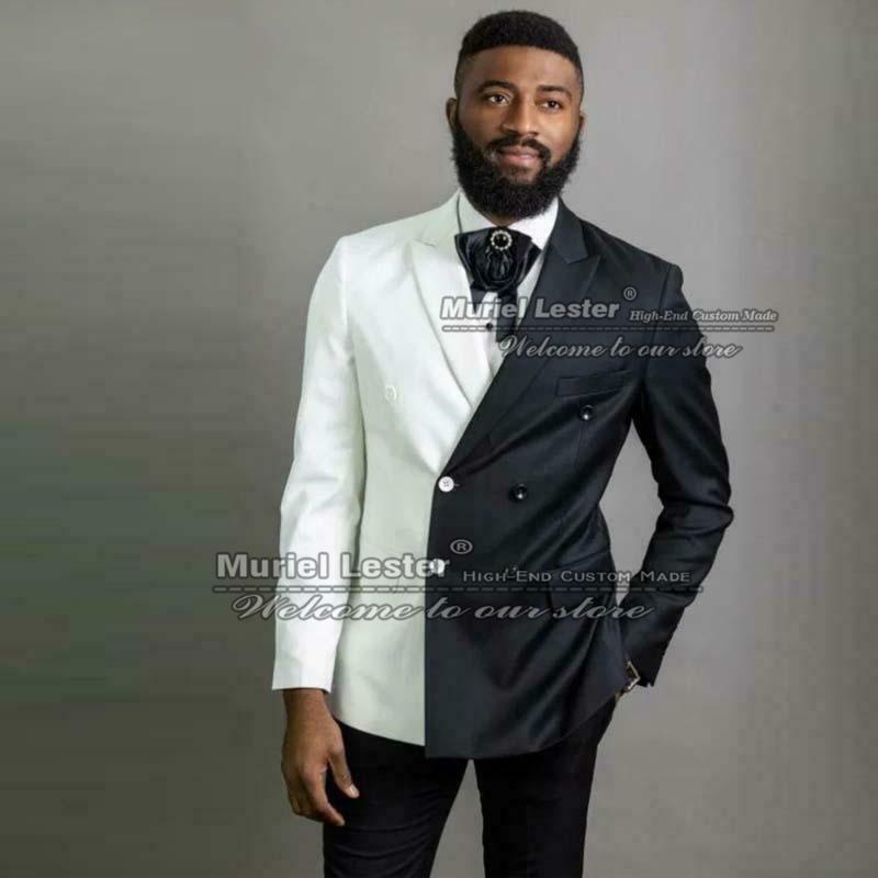 Men's Suits & Blazers Black/White Men Slim Fit Double Breasted Coat Pant Design Latest Grooms Wear Smoking Blazer Homme 2 Pieces Wedding Tux, Green
Men's Suits & Blazers Black/White Men Slim Fit Double Breasted Coat Pant Design Latest Grooms Wear Smoking Blazer Homme 2 Pieces Wedding Tux, Green
