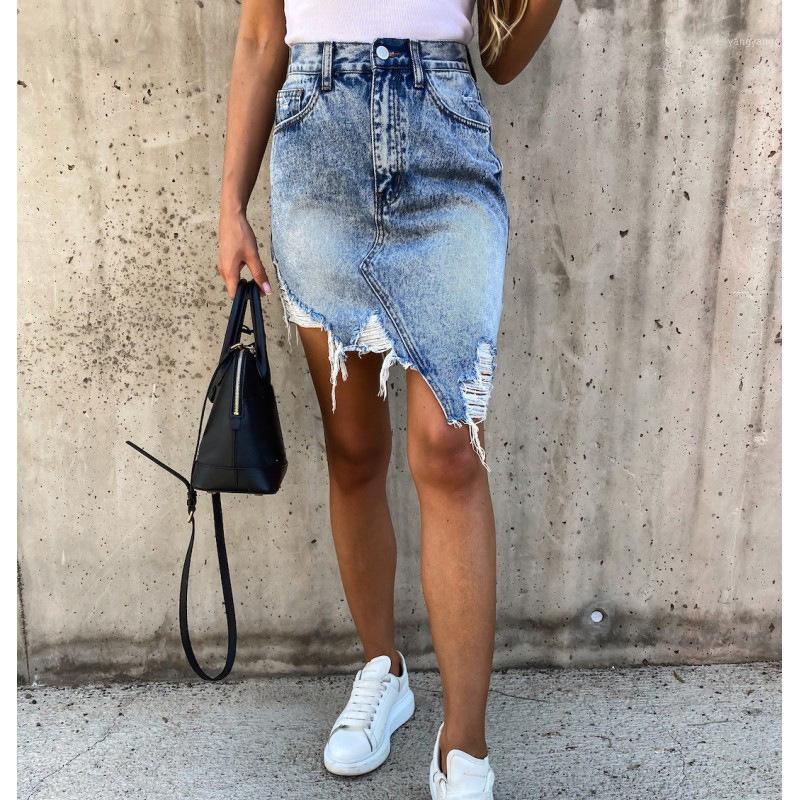 Skirts Ripped Denim Womens Asymmetrical Pencil Jean Skirt Ladies High Waist Casual Distressed Slim Fit Package Hip Midi, Blue
Skirts Ripped Denim Womens Asymmetrical Pencil Jean Skirt Ladies High Waist Casual Distressed Slim Fit Package Hip Midi, Blue