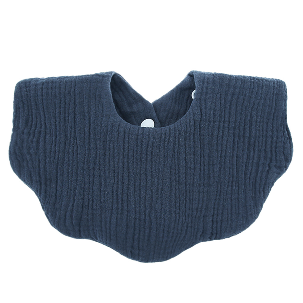 INS Simple baby bibs 100% cotton Flower Print Wave Shape Girl Infants Baby Feeding Bib 18 Colors