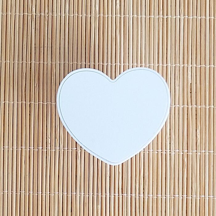 Universal Cell Phone Holder with Blank Aluminum Sublimation Insert for Customized grip Stand car Mount heart shape Holders BlackW7
