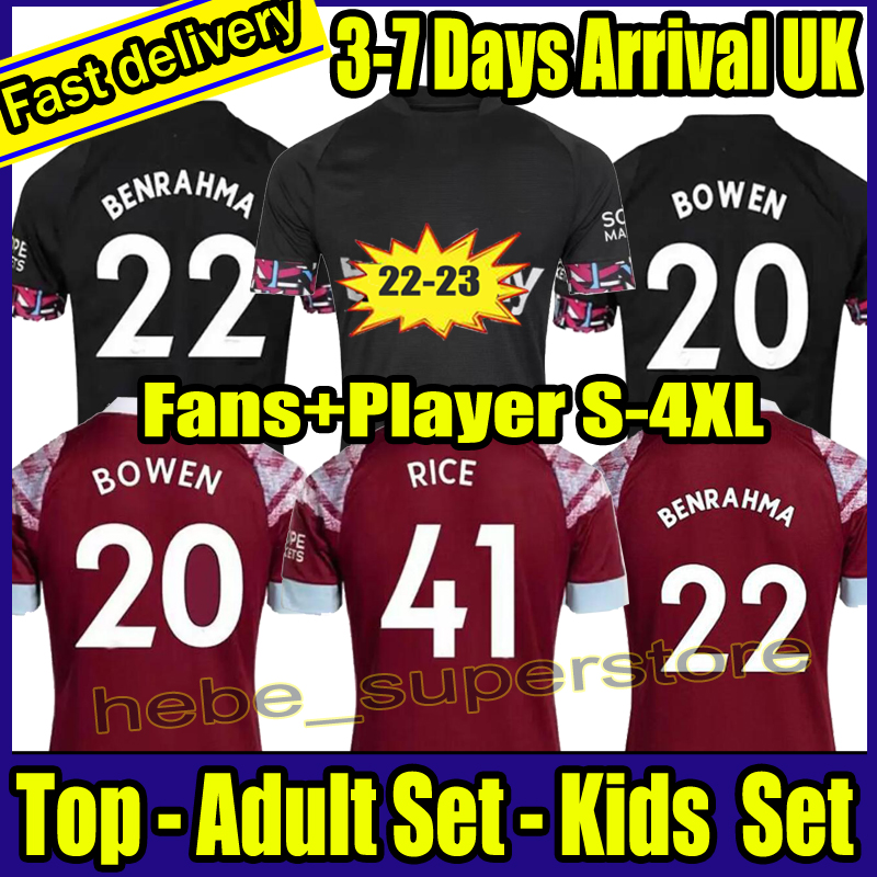 S-4XL Soccer jersey 22 23 home NOBLE west HAMs ANDERSON UNITED RICE BOWEN ANTONIO BENRAHMA 2022 2023 football shirt adult men kids kit sets boys, Blue
S-4XL Soccer jersey 22 23 home NOBLE west HAMs ANDERSON UNITED RICE BOWEN ANTONIO BENRAHMA 2022 2023 football shirt adult men kids kit sets boys, Blue
