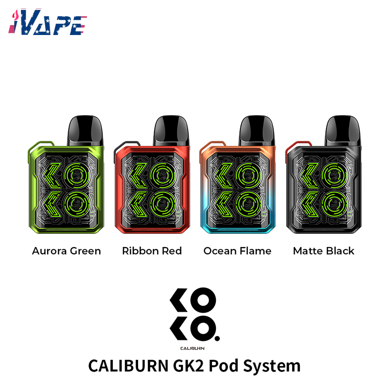 Uwell Caliburn GK2 Pod System Kit 690mAh 18W 2ml Cartridge Compatible with Caliburn G2 / G Coils Top Filling Adjustment Airflow Wheel, Message for multi colors
Uwell Caliburn GK2 Pod System Kit 690mAh 18W 2ml Cartridge Compatible with Caliburn G2 / G Coils Top Filling Adjustment Airflow Wheel, Message for multi colors