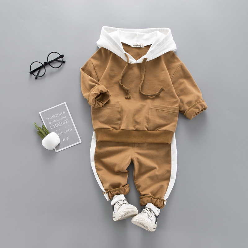 Boys Clothes 2020 Toddler Autumn Winter Kids Girls Clothes Hooded Pant 2pcs Outfit Children Clothing Suit For Boys Clothing Sets