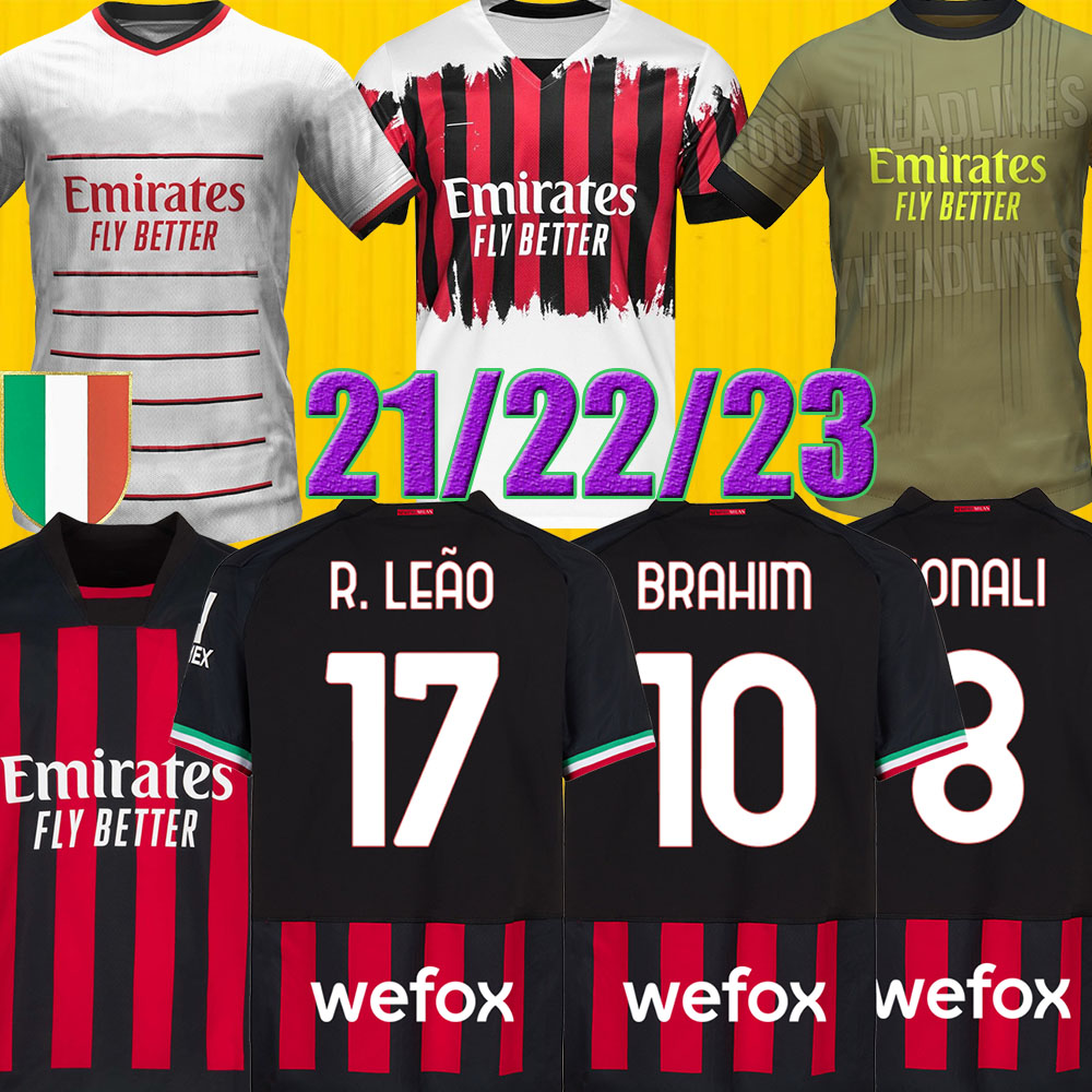 AC MILANS 21 22 23 IBRAHIMOVIC soccer jerseys 4TH GIROUD jersey PAQUETA ROMAGNOLI BRAHIM 2021 2022 2023 THEO football shirt HERNANDEZ maillot DIAZ men kids kit new AC, 22 23 home ucl
AC MILANS 21 22 23 IBRAHIMOVIC soccer jerseys 4TH GIROUD jersey PAQUETA ROMAGNOLI BRAHIM 2021 2022 2023 THEO football shirt HERNANDEZ maillot DIAZ men kids kit new AC, 22 23 home ucl