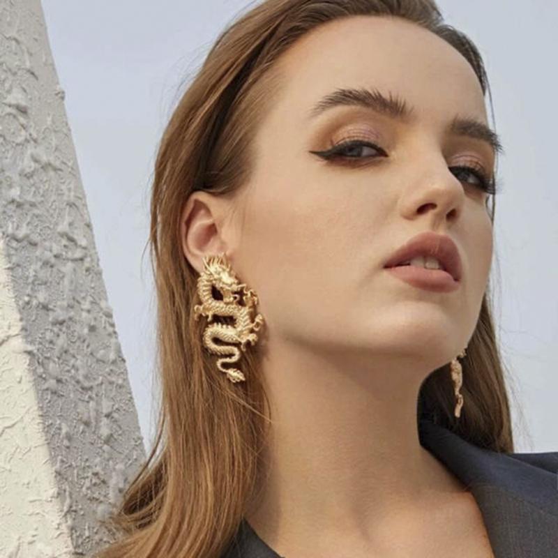 Dangle & Chandelier Female Unusual Earring Dragon Long Earrings For Women High-grade Metal Personality Pendant Unique Temperament Jewelry Pa
Dangle & Chandelier Female Unusual Earring Dragon Long Earrings For Women High-grade Metal Personality Pendant Unique Temperament Jewelry Pa