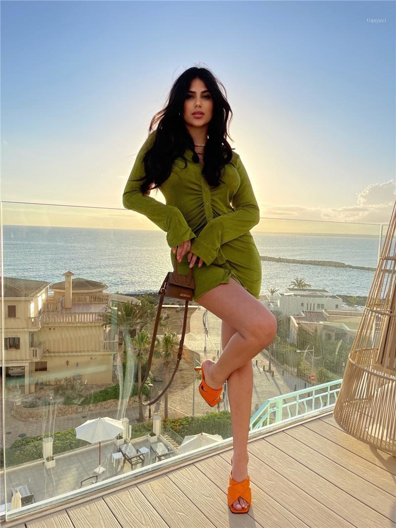 Casual Dresses 2022 Autumn Ruched Long Sleeve Bodycon Dress Women Turn-Down Collar Sexy Mini Female Button Slim Party, Vest-one size
Casual Dresses 2022 Autumn Ruched Long Sleeve Bodycon Dress Women Turn-Down Collar Sexy Mini Female Button Slim Party, Vest-one size