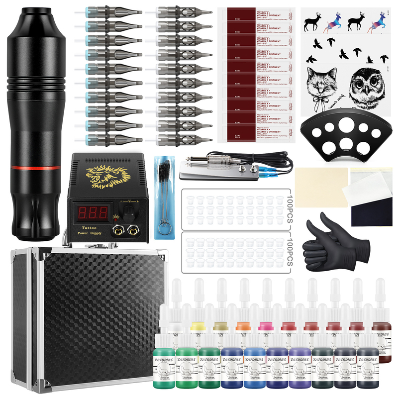 Professional Tattoo Kit Rotary Pen Machine With box Mast Set Permanent Makeup Cartridge Needle Body Art 220617
Professional Tattoo Kit Rotary Pen Machine With box Mast Set Permanent Makeup Cartridge Needle Body Art 220617