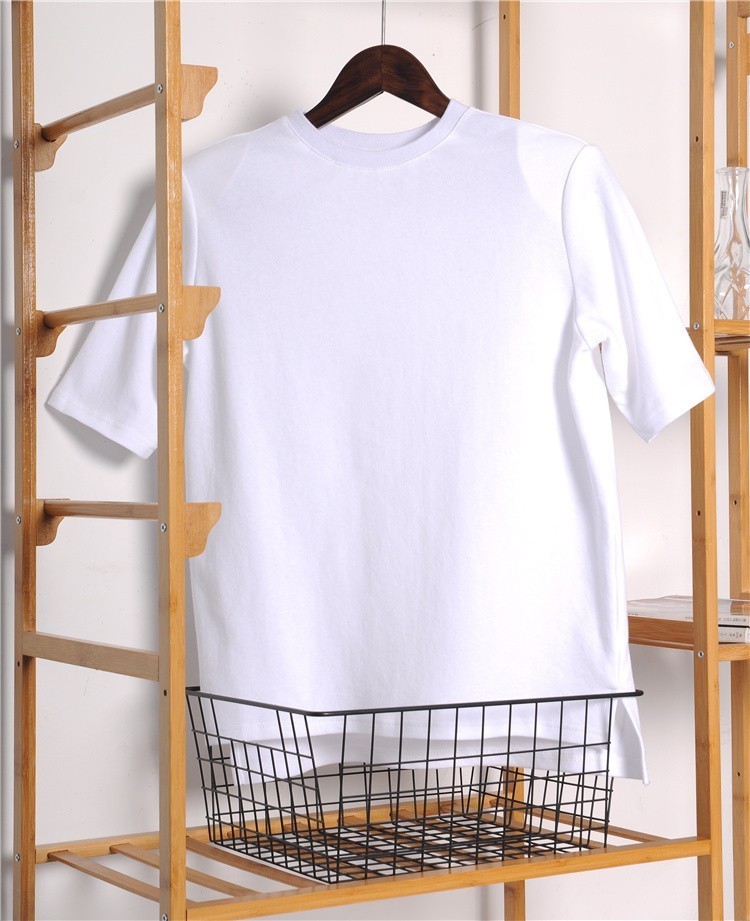 Getspring Women T Shirt Shoulder Padded Cotton White Tee Girl Summer Top Tshirts Plus Size Oversize T-shirt For 220321