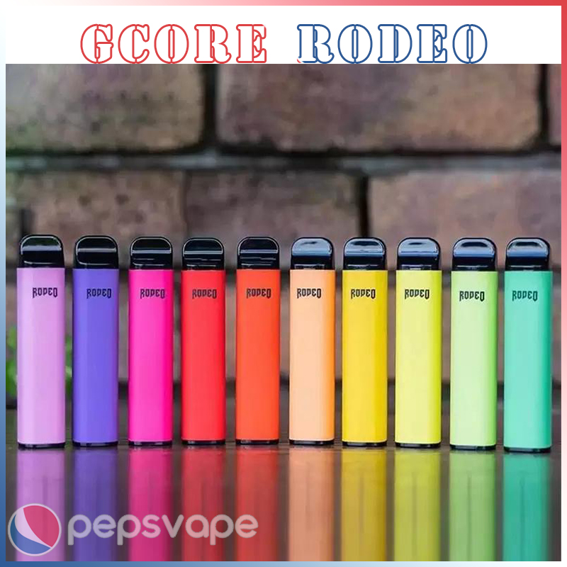 GCORE RODEO 1600 Puffs Disposable Vape Pen E Cigarette With 950mAh Battery 6ml Prefilled Pod Smoking Kit VS Gunnpod
GCORE RODEO 1600 Puffs Disposable Vape Pen E Cigarette With 950mAh Battery 6ml Prefilled Pod Smoking Kit VS Gunnpod