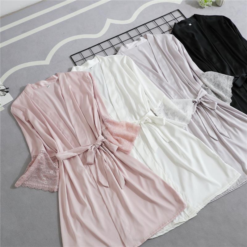 Women's Sleepwear Soft Negligee Lace Kimono Gown Half Sleeve Loose Bride Bridesmaid Wedding Robe Casual Women Home Clothing NightgownWomen's, Hot pink a
Women's Sleepwear Soft Negligee Lace Kimono Gown Half Sleeve Loose Bride Bridesmaid Wedding Robe Casual Women Home Clothing NightgownWomen's, Hot pink a