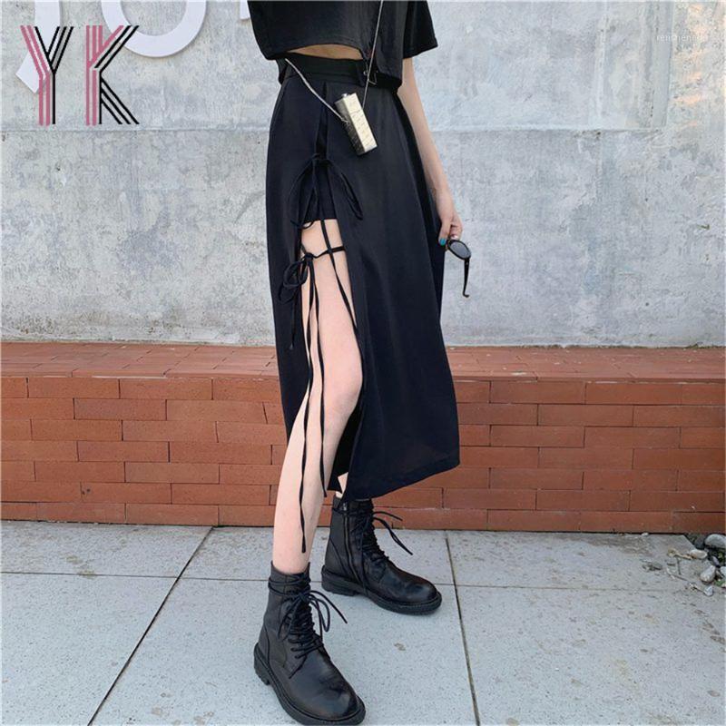 Skirts Irregular Elastic Waist Belt Slit Lace Up Long Cargo Summer Harajuku Gothic Midi 2022 Korean Fashion Sexy Y2k Saia, Black
Skirts Irregular Elastic Waist Belt Slit Lace Up Long Cargo Summer Harajuku Gothic Midi 2022 Korean Fashion Sexy Y2k Saia, Black