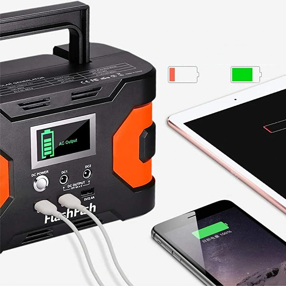 FlashFish EA150 200W Peak Power 166Wh 45000mAh Portable Power Station+ Flashfish 18V 100W Foldable Solar Panel With PD Type-c QC3.0 Energy Storage Kit For Outdoor
FlashFish EA150 200W Peak Power 166Wh 45000mAh Portable Power Station+ Flashfish 18V 100W Foldable Solar Panel With PD Type-c QC3.0 Energy Storage Kit For Outdoor