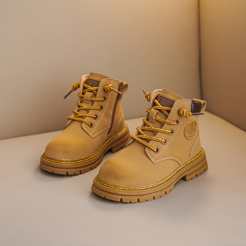 Children's Shoes Martin Boots Leather British Style Boys and Girls Leisure Fashion Autumn and Winter, Grey
Children's Shoes Martin Boots Leather British Style Boys and Girls Leisure Fashion Autumn and Winter, Grey