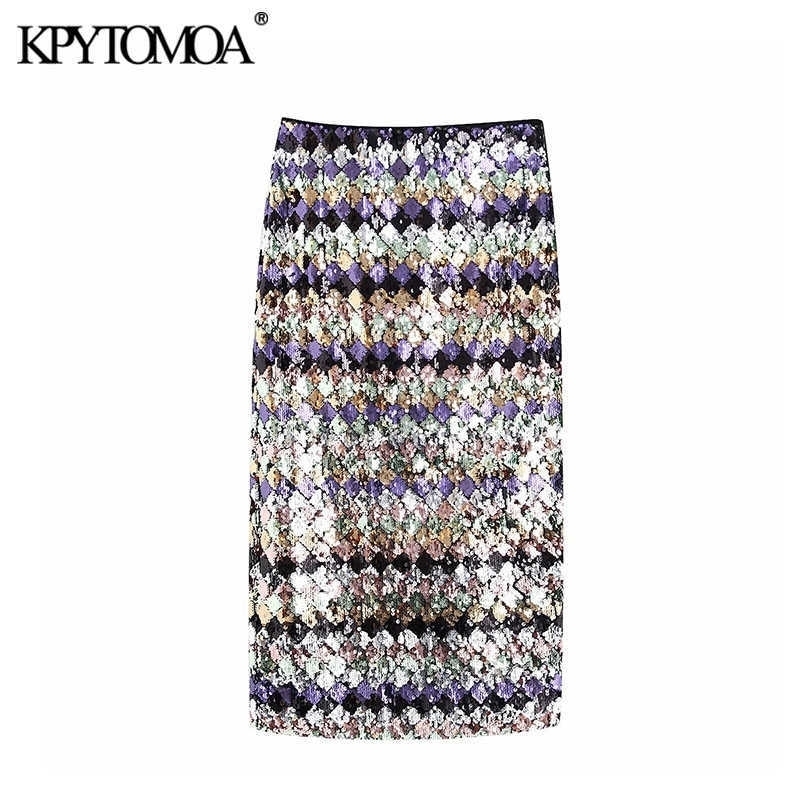 Vintage Sexy Sequin Midi Skirt Women Fashion High Waist Side Zipper Back Vents Female Skirts Casual Faldas Mujer Y200326, As picture
Vintage Sexy Sequin Midi Skirt Women Fashion High Waist Side Zipper Back Vents Female Skirts Casual Faldas Mujer Y200326, As picture