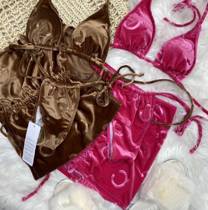 Jacquard Womens Swimwear Three Piece Velvet Women Bikini Bathing Suit Textile Fashion Ladies Swimsuit Swim Skirt
Jacquard Womens Swimwear Three Piece Velvet Women Bikini Bathing Suit Textile Fashion Ladies Swimsuit Swim Skirt