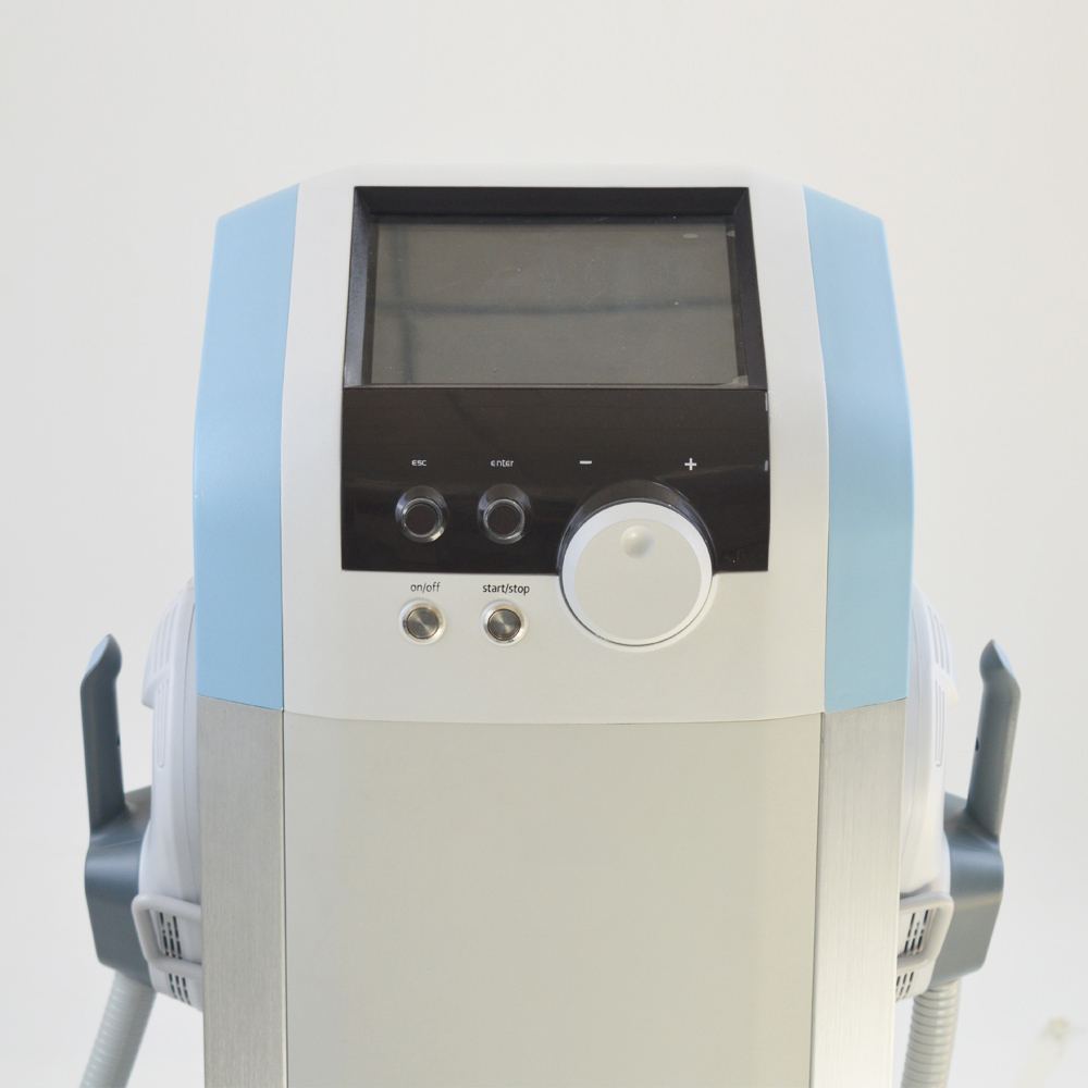 Vertical emslim hiemt muscle stimulation machine with two handles for arm leg belly muscle training equipment
Vertical emslim hiemt muscle stimulation machine with two handles for arm leg belly muscle training equipment