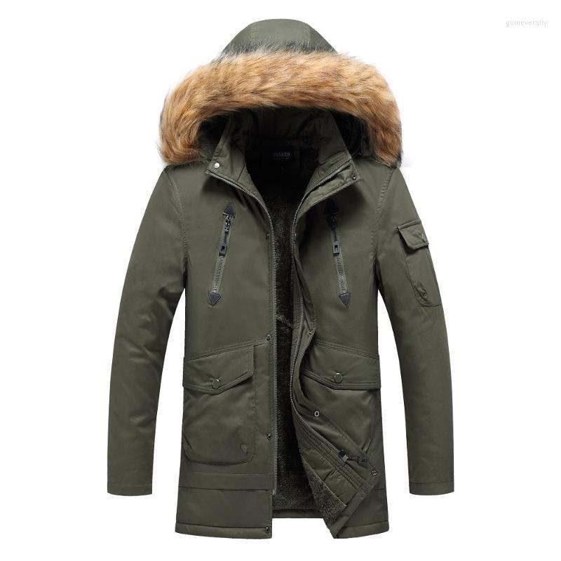 Men's Down & Parkas Autumn Winter Jacket Men Hooded Fur Collar Windbreaker Coats Casual Cotton Mid-long Wool Liner Warm Outerwear -3XL Guin, Army green
Men's Down & Parkas Autumn Winter Jacket Men Hooded Fur Collar Windbreaker Coats Casual Cotton Mid-long Wool Liner Warm Outerwear -3XL Guin, Army green
