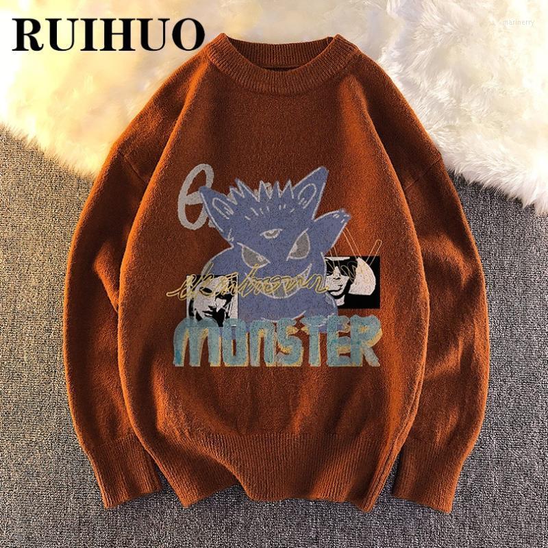 Men's Sweaters RUIHUO Anime Brown Sweater Men Clothing Hip Hop Streetwear Pulover Vintage 5XL 2022 Autumn Winter Arrivals Mari22, Gray
Men's Sweaters RUIHUO Anime Brown Sweater Men Clothing Hip Hop Streetwear Pulover Vintage 5XL 2022 Autumn Winter Arrivals Mari22, Gray
